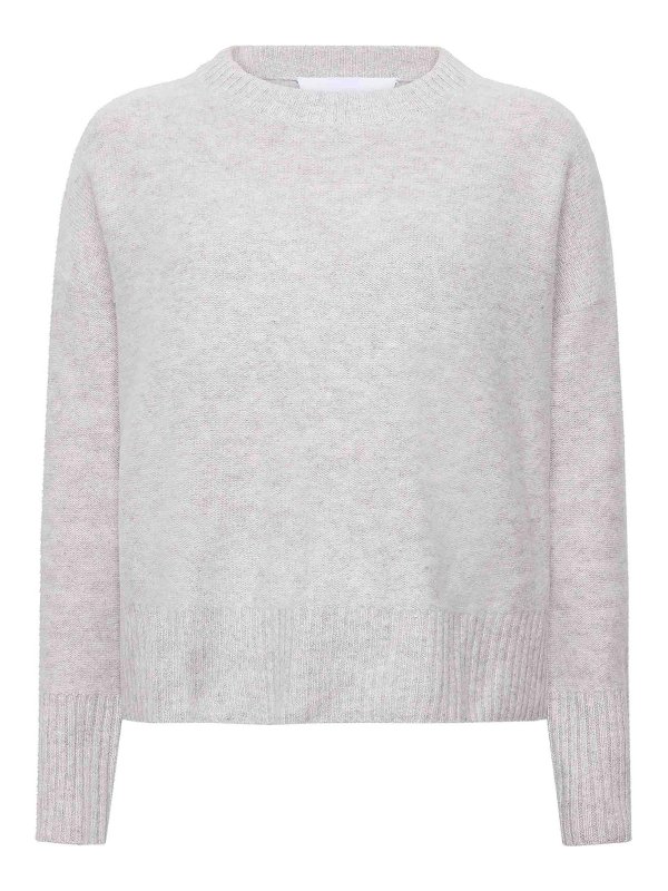 EMERSON RENALDI: crew necks - Oversized Cropped Neck Sweater