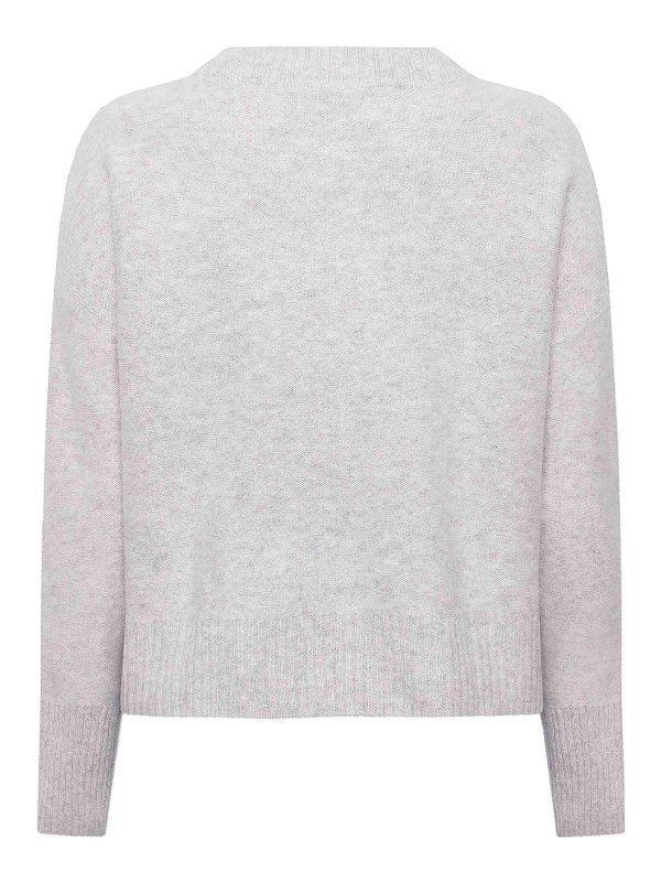 EMERSON RENALDI: crew necks online - Oversized Cropped Neck Sweater