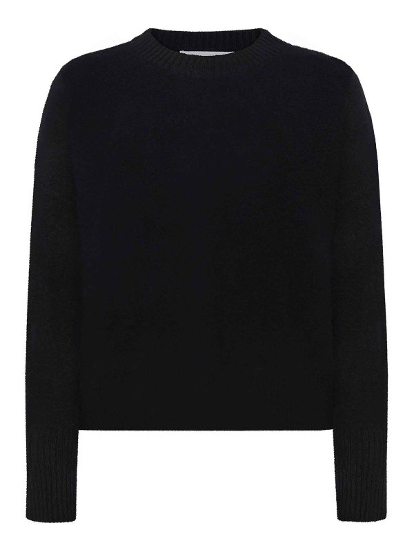 EMERSON RENALDI: Strickpullover mit Rundhalsausschnitt - Rundhalspullover - Schwarz