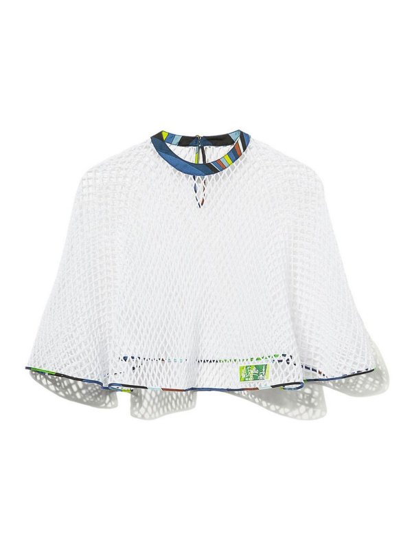 EMILIO PUCCI: Capes & Ponchos - Cape - Blanc