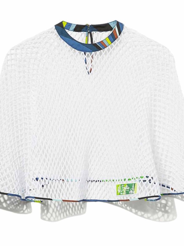 EMILIO PUCCI: Capes & Ponchos online - Cape - Blanc