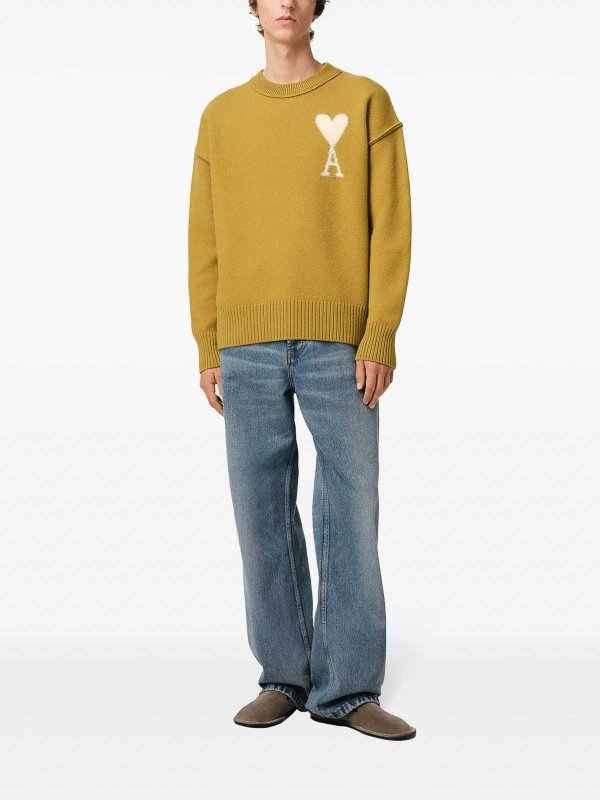 AMI PARIS: crew necks online - Ami De Coeur Sweater