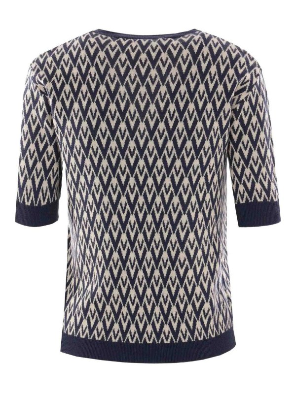 VALENTINO GARAVANI: Strickpullover mit Rundhalsausschnitt online - Rundhalspullover - Weiß