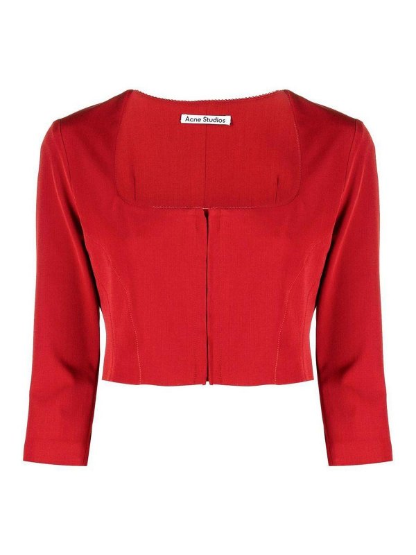 Acne Studios: blouses - Cropped Blouse