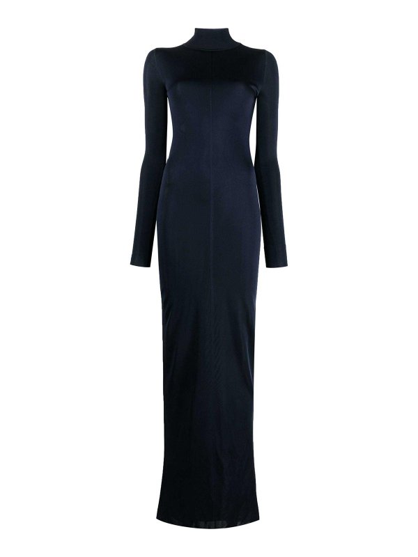 SAINT LAURENT: maxi dresses - Long Viscose Dress