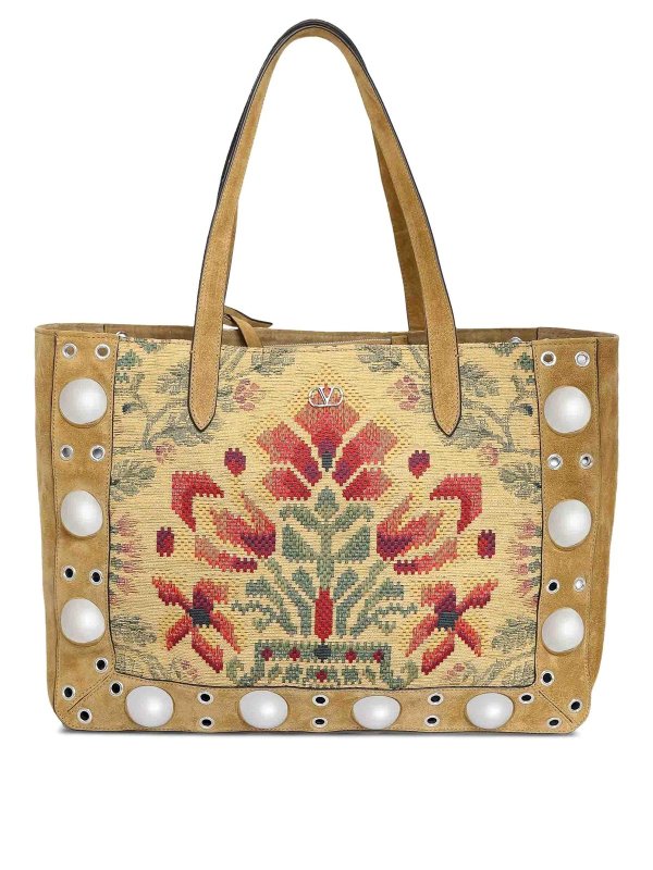 VALENTINO GARAVANI: トートバッグ - トートバッグ - マルチカラー