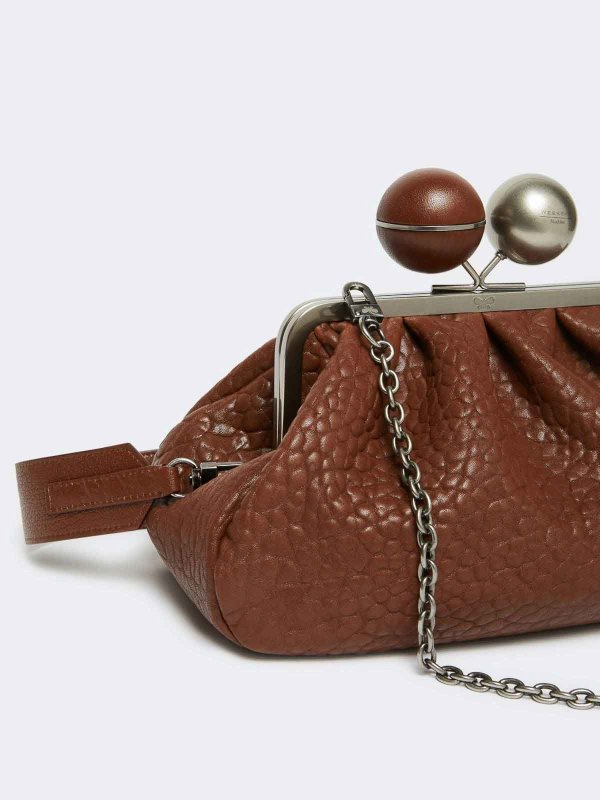 The Best Shops WEEKEND MAX MARA: cross body bags - Leaded leather pastry bag