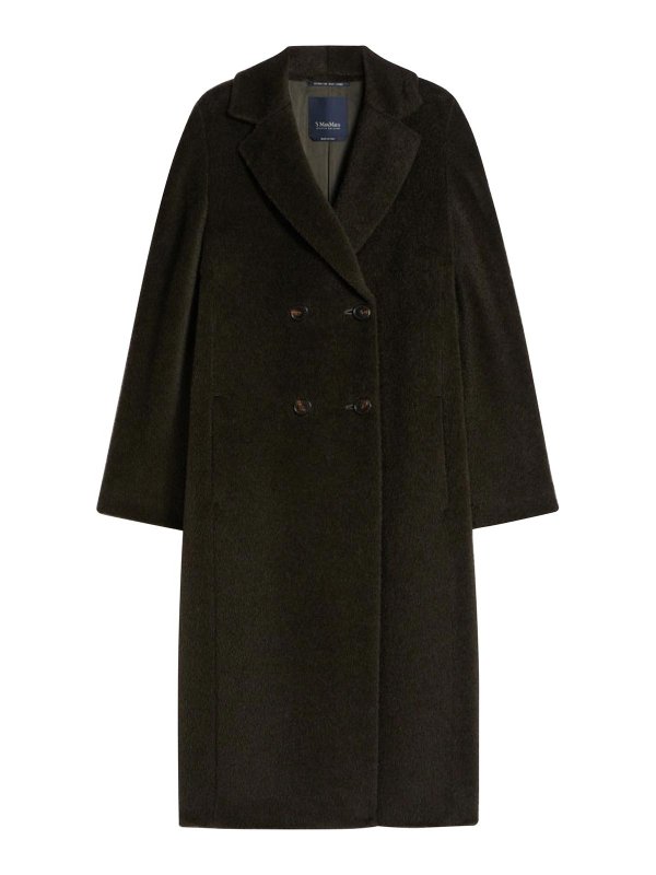 S MAX MARA: short coats - S Max Mara Coat Rosanna Verde