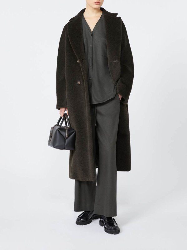 The Best Shops S MAX MARA: short coats - S Max Mara Coat Rosanna Verde