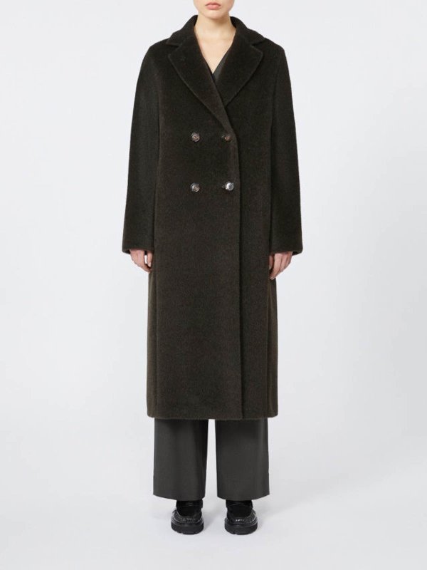 S Max Mara Coat Rosanna Verde shop online: S MAX MARA