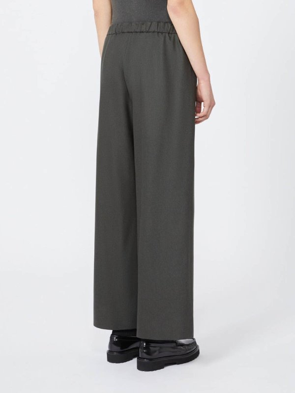The Best Shops S MAX MARA: casual trousers - S Max Mara Pantalone Floria Dark Green