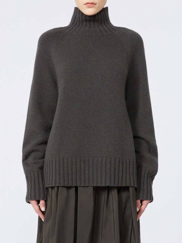 The Best Shops S MAX MARA: boat necks - S Max Mara Maglione Mantua Green Boreale