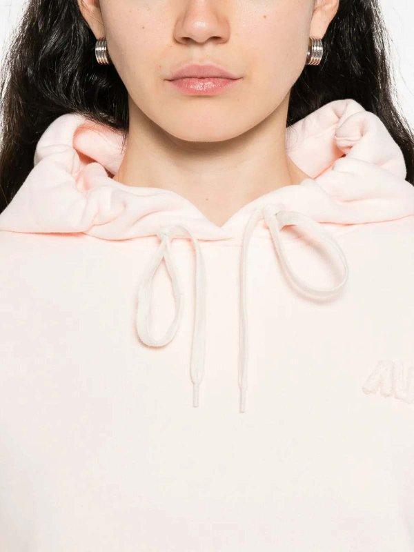 Pink hood sweatshirt shop online: AUTRY
