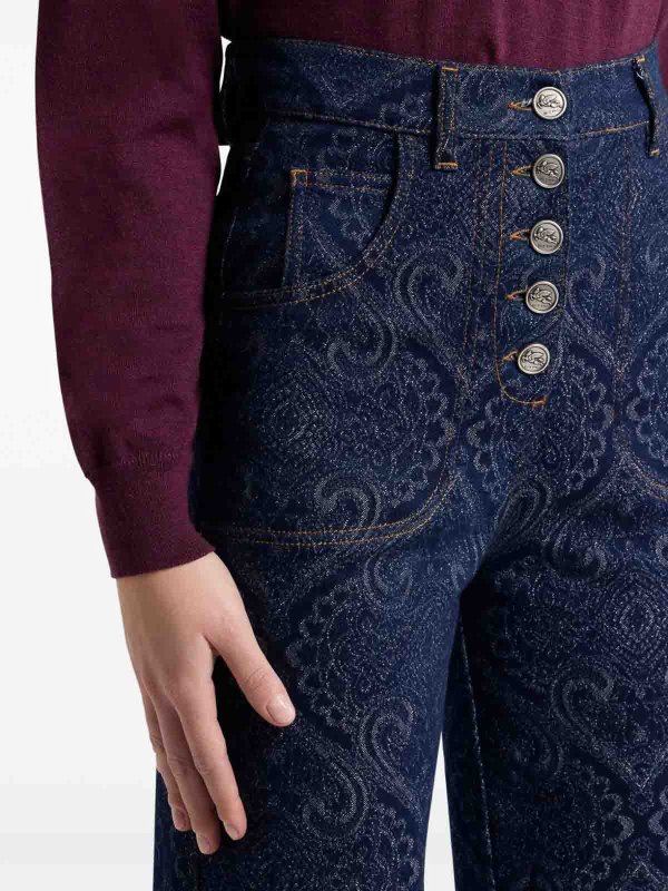 Jeans Paisley Blu shop online: ETRO