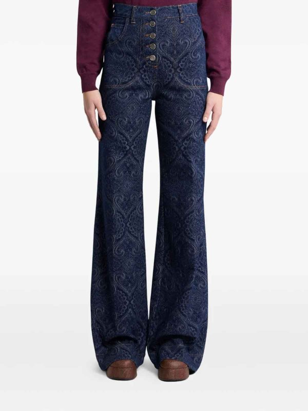 The Best Shops ETRO: Jeans Paisley Blu