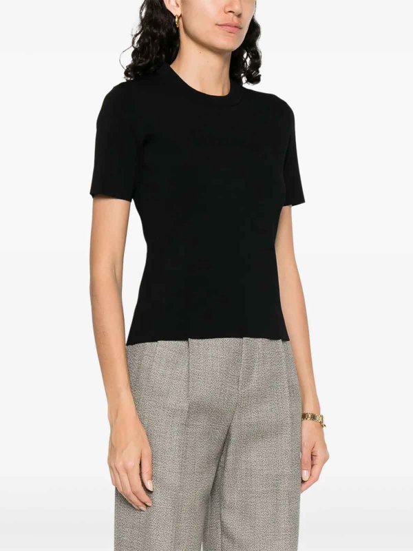 The Best Shops Max Mara: boat necks - Black Adelio shirt