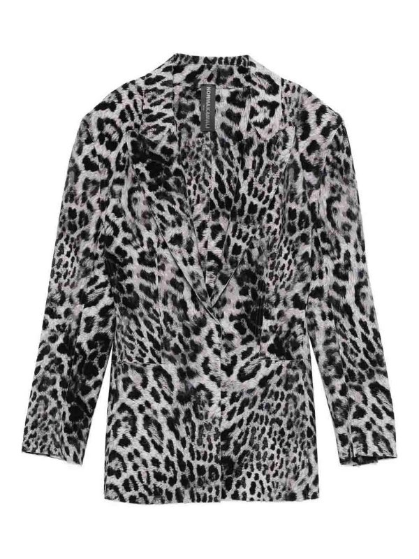 Norma Kamali: Blazer - Blazer - Estampado Animalier