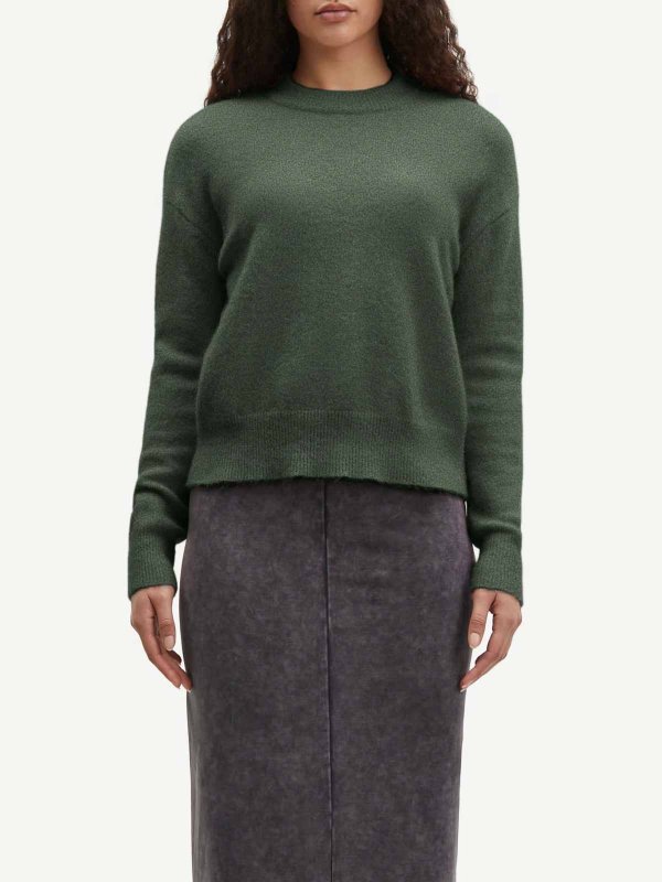 The Best Shops SAMSOE SAMSOE: boat necks - Maglione Anour  Deep Forest