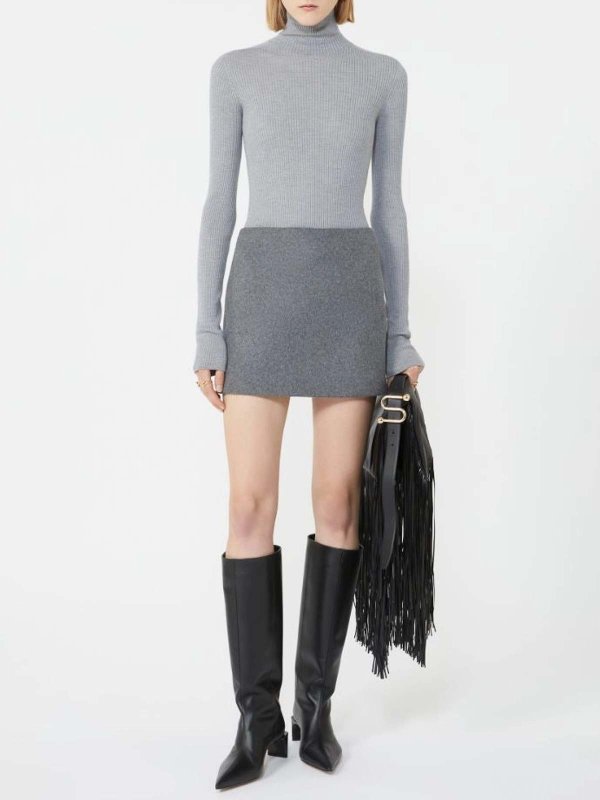 SPORTMAX: boat necks online - Niagara gray jersey