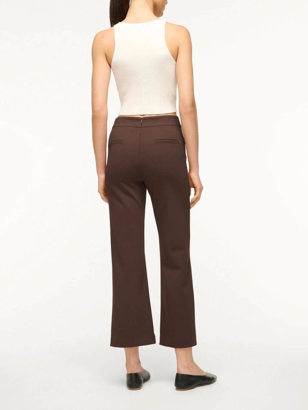 The Best Shops STAUD: casual trousers - Pantalone Knack Dark Chocolate