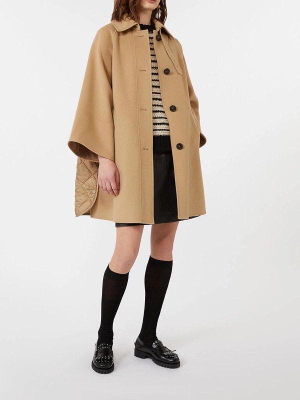 WEEKEND MAX MARA: short coats online - Camel Rufo coat