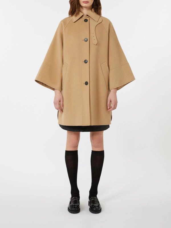 The Best Shops WEEKEND MAX MARA: short coats - Camel Rufo coat