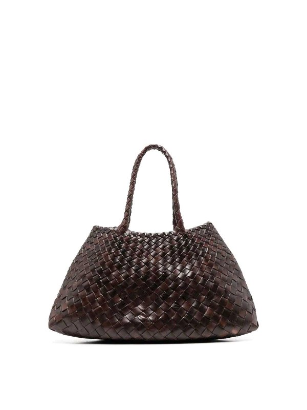 DRAGON DIFFUSION: shopper - Borsa Santa Croce Big Dark Brown