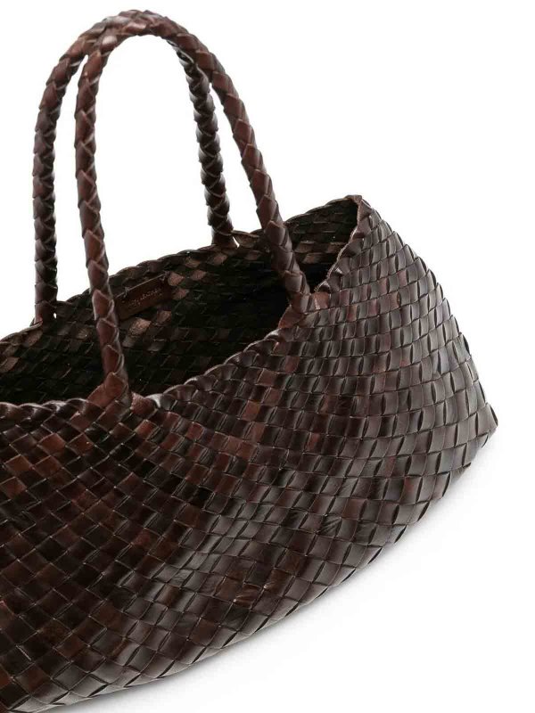 The Best Shops DRAGON DIFFUSION: shopper - Borsa Santa Croce Big Dark Brown
