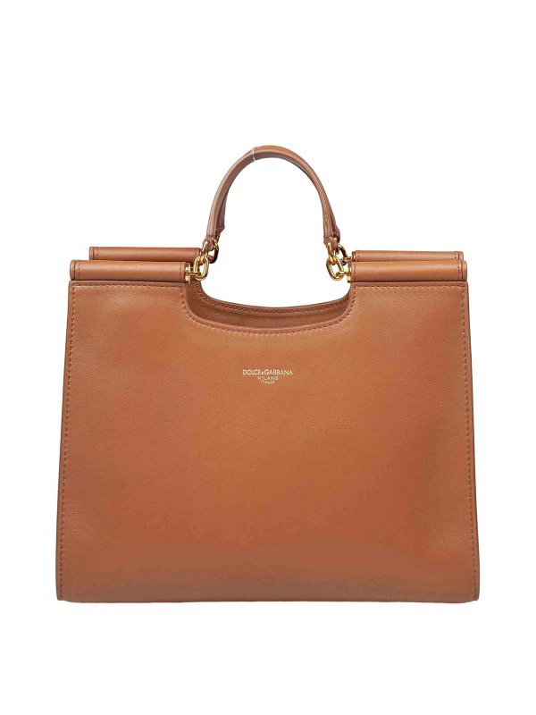 DOLCE & GABBANA: totes bags - Shopping Sicily Caramel