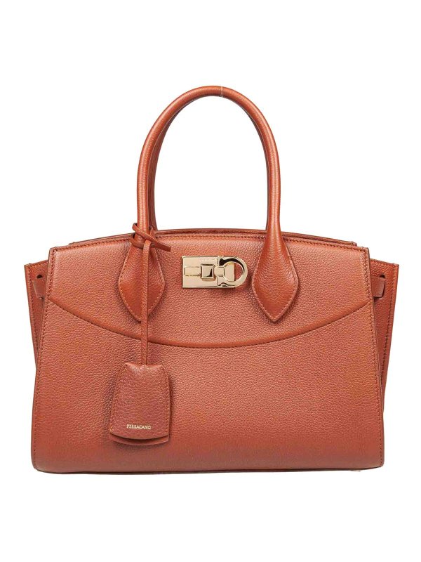 SALVATORE FERRAGAMO: shopper - Borsa A Mano Studio