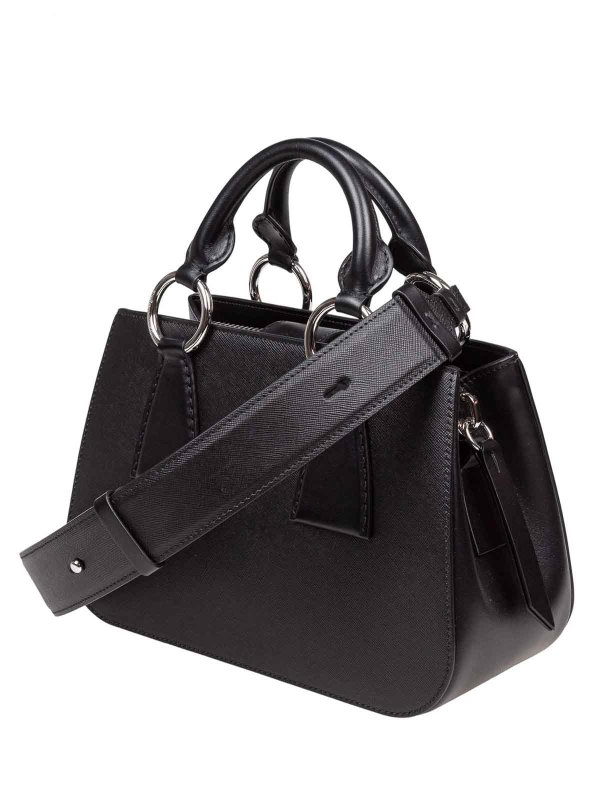 The Best Shops Maison Margiela: totes bags - Hand bag in black leather