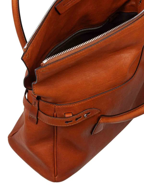 5ac handbag in vintage leather cognac color shop online: Maison Margiela