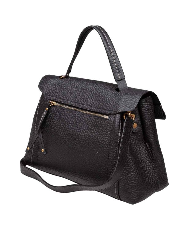The Best Shops VISONA: totes bags - Visona handbag 21571 in black leather