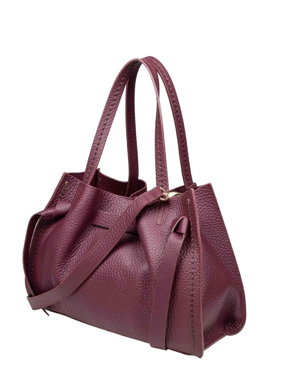 The Best Shops VISONA: Sacs à main - Sac Cabas - Rouge Brun