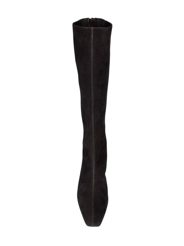 The Best Shops Aquazzura: boots - SAINT HONORE 35 BOILE IN SUEDE BLACK COLOR