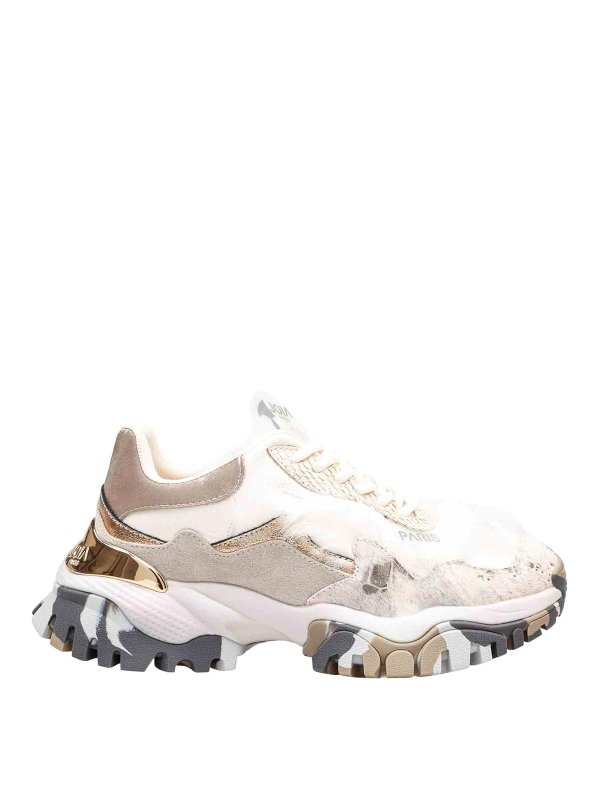 JOIA PARIS: Zapatillas - Zapatillas - Oro Blanco