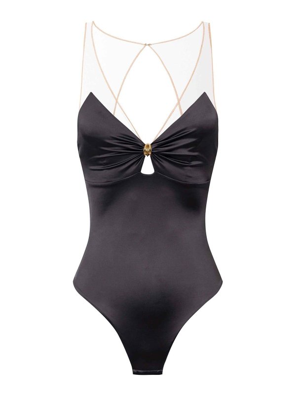 ELISABETTA FRANCHI: Tops und Tank Tops - Top - Dunkelgrau