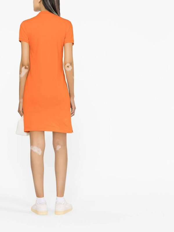 膝丈ドレス - オレンジ shop online: POLO RALPH LAUREN