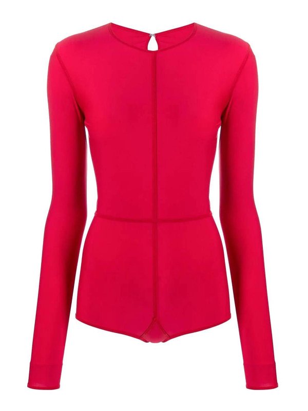 ANN DEMEULEMEESTER: Top e canotte - Body Nano Red
