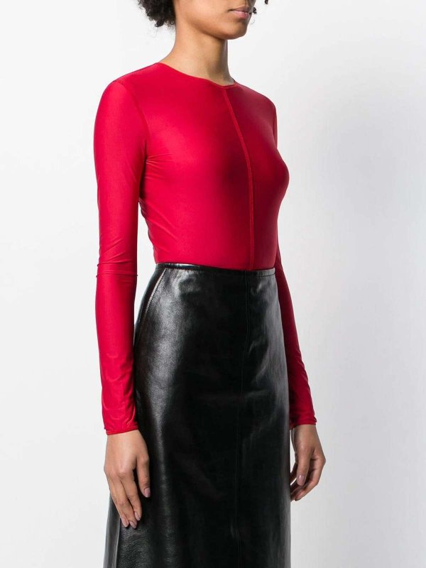 The Best Shops ANN DEMEULEMEESTER: Top e canotte - Body Nano Red