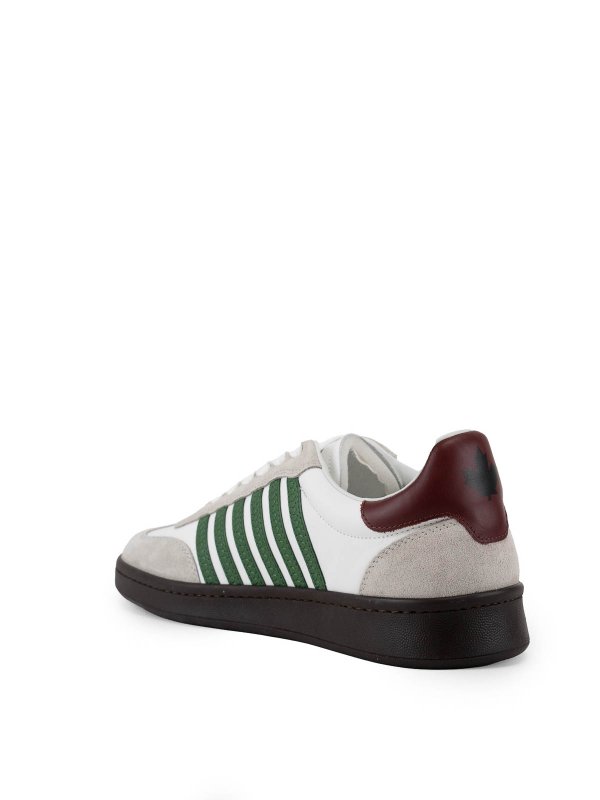 DSQUARED2: sneakers online - Sneaker boxer in pelle e pelle scamosciata