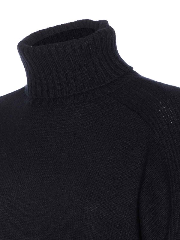 The Best Shops ALLUDE: Suéteres con cuello pico - Suéter Cuello Redondo - Negro