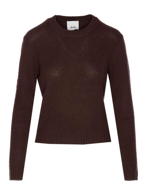 ALLUDE: crew necks - Crewneck Sweater