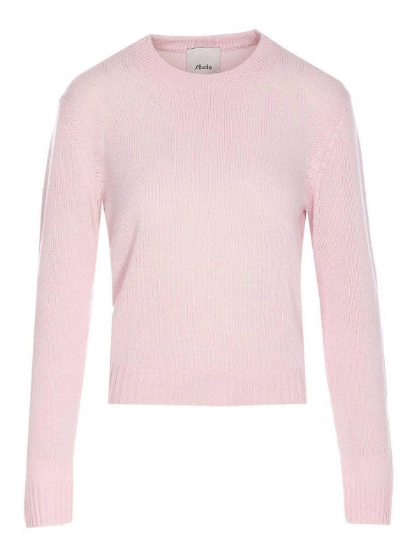 ALLUDE: Pull col rond - Pull Col Rond - Rose
