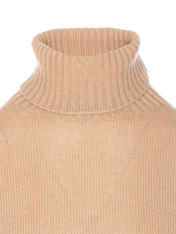 クルーネック - ベージュ shop online: ALLUDE