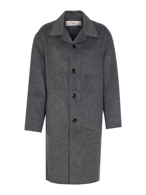 AMI PARIS: cappotti corti - Cappotto monopetto
