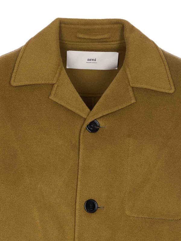 ショートコート - 緑 shop online: AMI PARIS