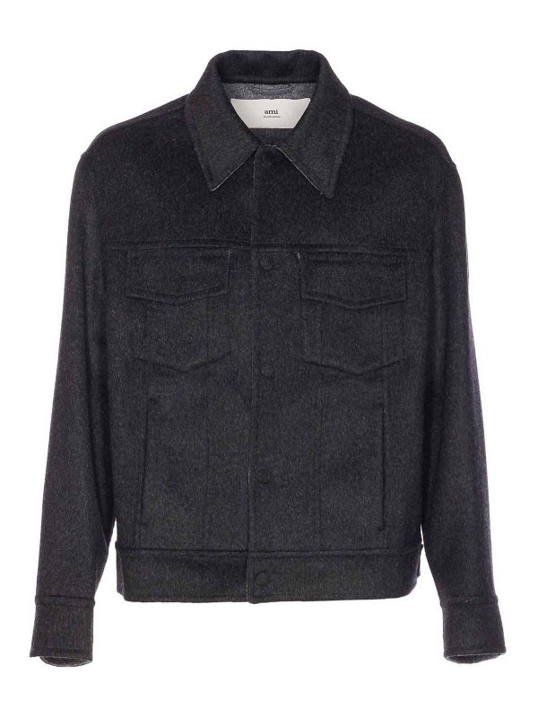 AMI PARIS: カジュアルジャケット - カジュアルジャケット - グレー
