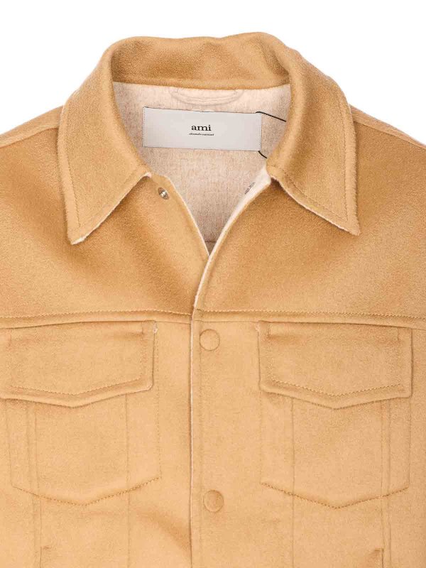 カジュアルジャケット - ベージュ shop online: AMI PARIS