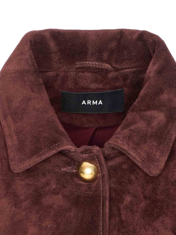 Rosia Suede Jacket shop online: ARMA
